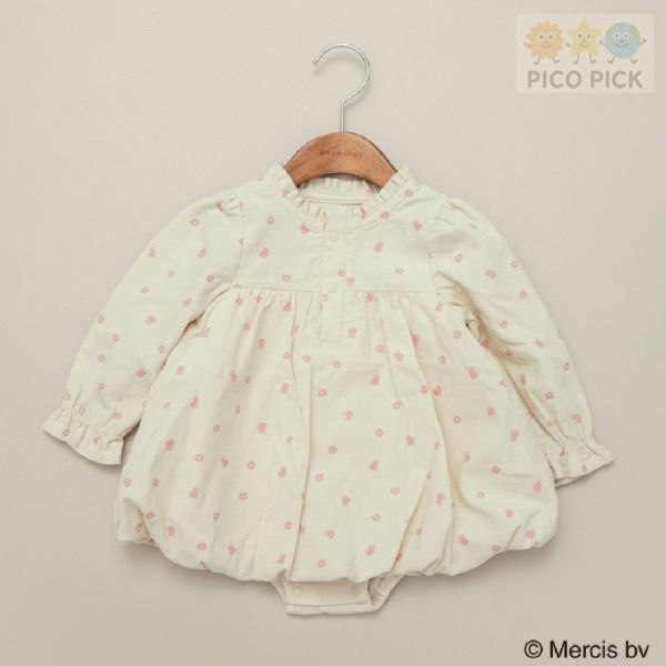 日本｜Branshes × 米飛兔 MIFFY 長袖氣球連身衣｜寶寶秋冬洋裝 包屁衣 80公分 Branshes 米飛兔 連身衣、寶寶洋裝 包屁衣、日本嬰兒服飾、米飛兔秋冬童裝、日本童裝代購
