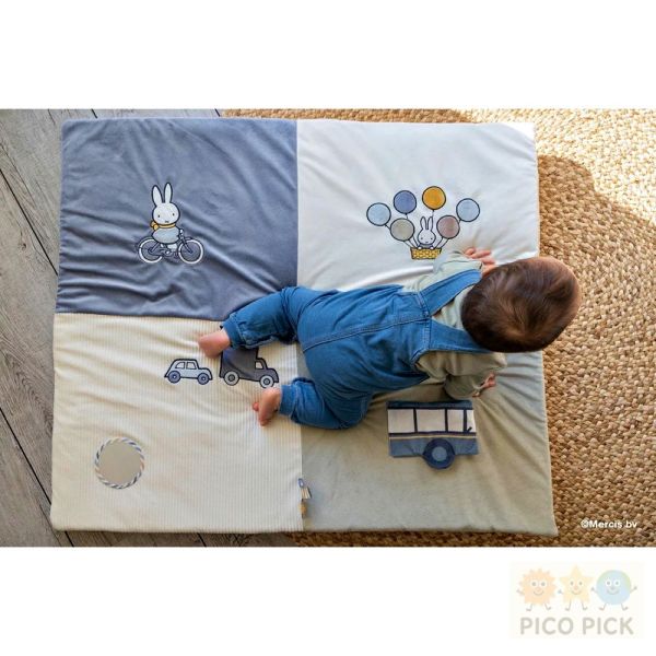 日本直送｜Miffy 嬰兒可機洗遊戲墊柔軟爬行墊 新生兒禮物 安全防滑寶寶地墊 