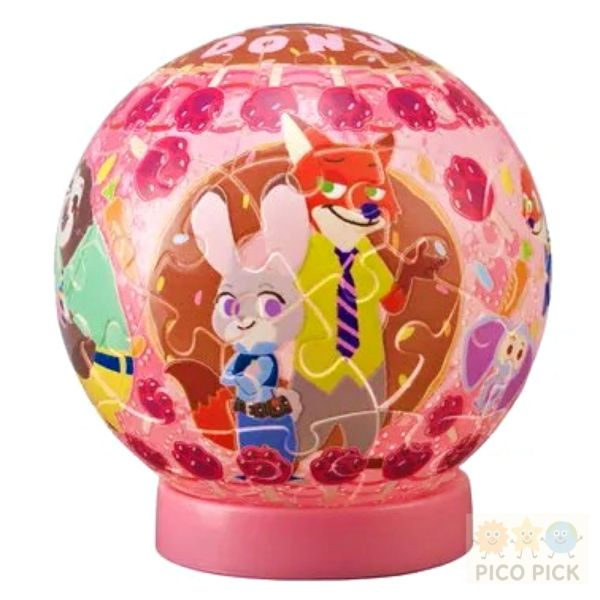 LumiOrb 3D發光拼圖球｜迪士尼系列 61片（USB充電款）｜動物方城市｜玩具總動員｜小熊維尼｜可可夜總會 