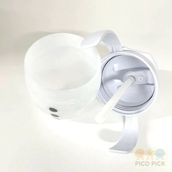 日本 直送 【Disney冰雪奇緣】雪寶造型吸管學習杯 207ml（9個月以上適用） 