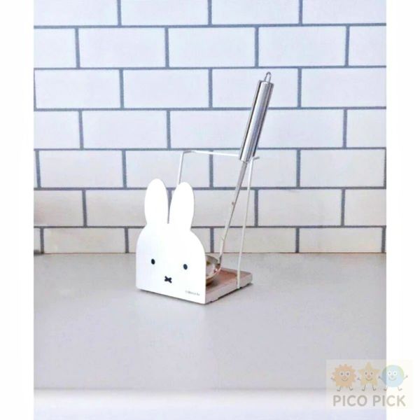 日本製正版miffy 米菲兔廚房多功能調理器具支架｜鍋蓋架 食譜架 湯杓置物架 可拆洗不占空間 