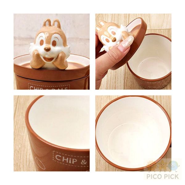 現貨+預購｜日本迪士尼 奇奇蒂蒂立體造型陶瓷馬克杯（附蓋） 