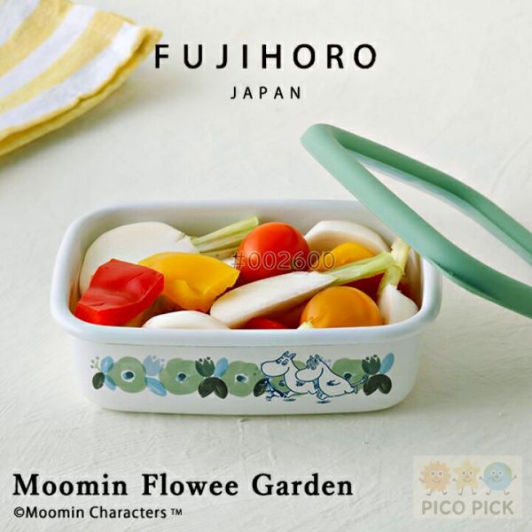 日本FUJIHORO 富士琺瑯 × Moomin Flower Garden 系列｜牛奶鍋／雙耳湯鍋／保鮮盒／水壺／馬克杯｜可直火加熱 
