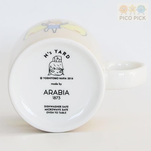 日本直送｜日本官方正版奈良美智 × ARABIA 蝴蝶女孩馬克杯 