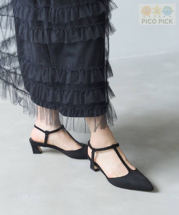 日本直送｜Le Talon T字帶尖頭低跟鞋（共3色） 