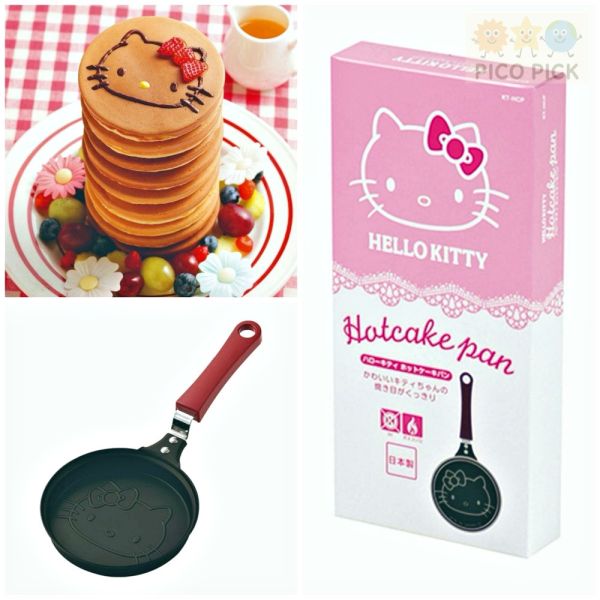 日本直送 日本製Hello Kitty 熱壓鬆餅平底鍋｜鬆餅鍋｜不沾平底鍋 