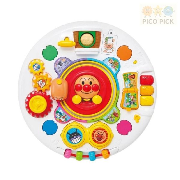 日本正版｜麵包超人 多功能音效學習桌｜幼兒遊戲桌｜麵包超人益智玩具 