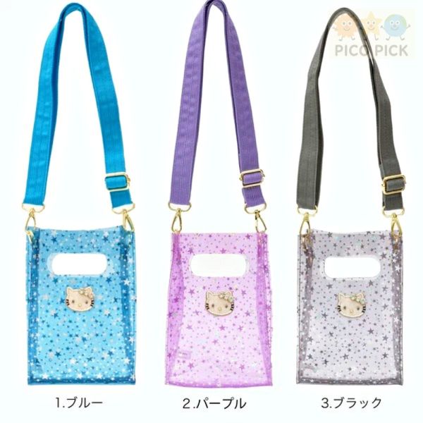 日本直送 Hello Kitty × MAYGLOBE 星星透明斜背包｜肩背包｜隨身小包 