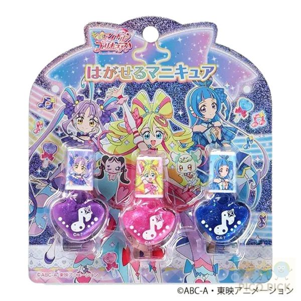 日本｜Shobido可撕式兒童安全指甲油 3入組｜三麗鷗/冰雪奇緣/迪士尼公主/兒童指甲彩繪 安全水性指甲油 不需去光水 