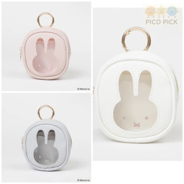 日本正版｜MIFFY PEEK 米飛兔透明系列票卡夾/手拿包/方形收納包 
