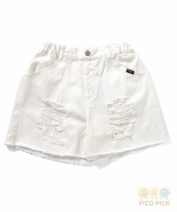 日本直送 日系品牌女童夏日涼感刷破短褲125cm-165cm 
