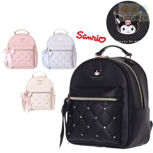 【日本直送 正版Sanrio 後背包｜蝴蝶結菱格迷你背包】（4款可選 
