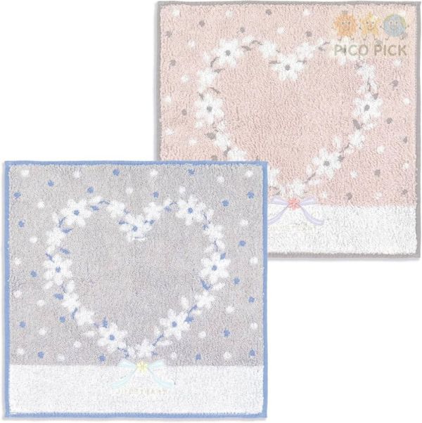 日本【JILL STUART】甜美刺繡迷你毛巾禮盒（25×25cm/4款） 