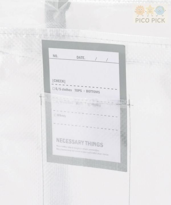 日本直送｜【行李袋/透明收納袋/衣物整理袋】3COINS 透明收納袋 L/LL 