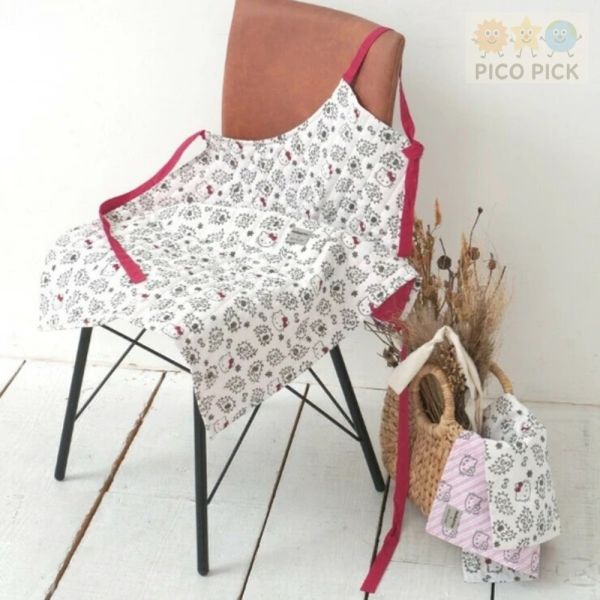 日本【品牌聯名｜Hello Kitty × MAYGLOBE】手工印花圍裙 