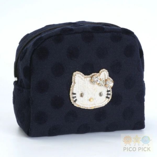 日本直送｜Hello Kitty × MAYGLOBE 聯名手工刺繡化妝包 