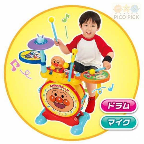 日本 Anpanman 麵包超人 爵士電子鼓鍵盤組 