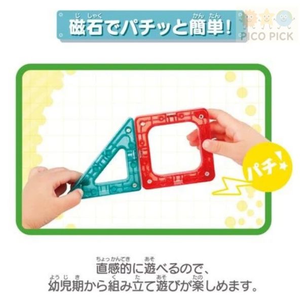 日本正版｜Anpanman 麵包超人 磁力片 建構片組 Magpanel 