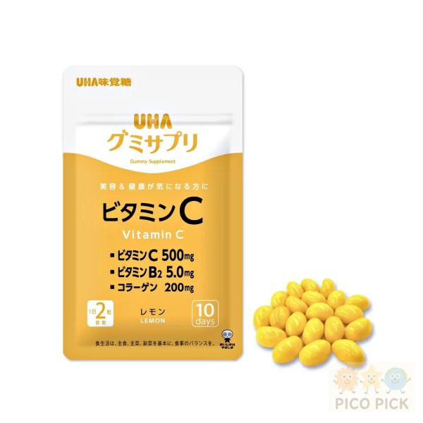 日本好市多 UHA 味覺糖 營養軟糖補充品｜維他命C|鐵&葉酸 