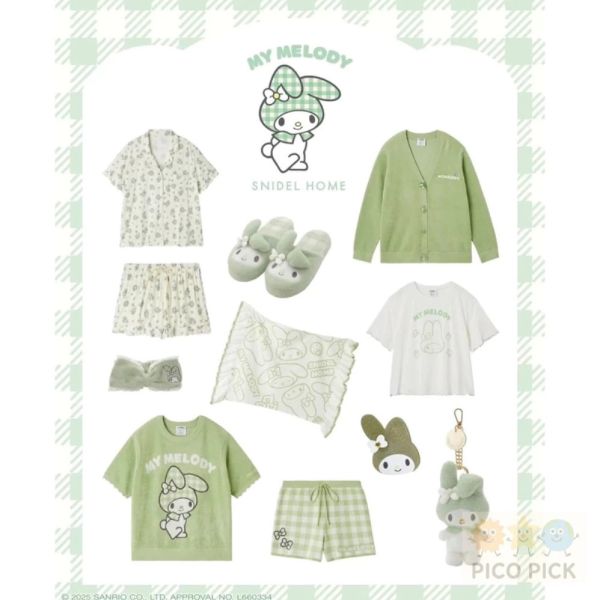 𝐌𝐘 𝐌𝐄𝐋𝐎𝐃𝐘  x 𝐒𝐍𝐈𝐃𝐄𝐋 𝐇𝐎𝐌𝐄 聯名系列 家居服 三麗鷗 美樂蒂 彼安諾 