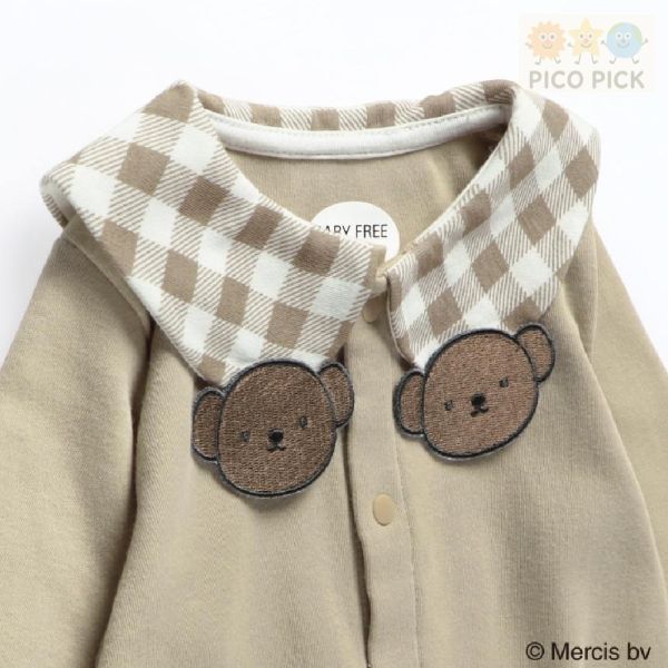 日本｜Branshes × 米飛兔 MIFFY 2WAY連身衣 粉紅/米黃｜寶寶長袖睡袍 均碼 Branshes 米飛兔 連身衣、2WAY 睡袍、日本嬰兒服飾、米飛兔寶寶衣、日本童裝代購