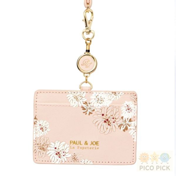 現貨+預購｜日本正版PAUL & JOE 菊花系列｜伸縮卡套｜證件套 ID卡套（粉／白） 