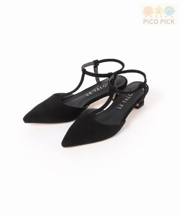 日本直送｜Le Talon T字帶尖頭低跟鞋（共3色） 