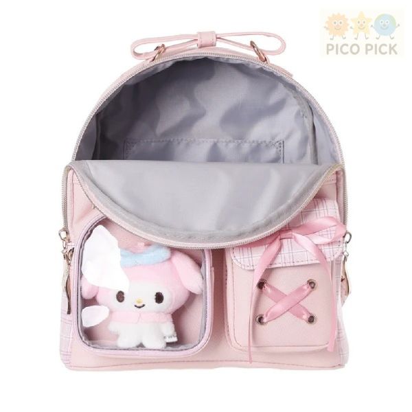 日本直送 正版Sanrio 後背包 透明口袋迷你背包｜兒童書包（4款可選） 