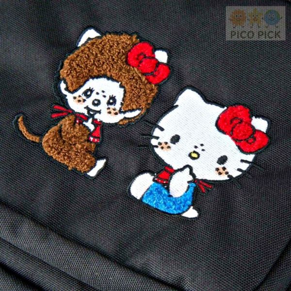 日本直送 Monchhichi × Hello Kitty 聯名後背包｜刺繡LOGO｜30L大容量 