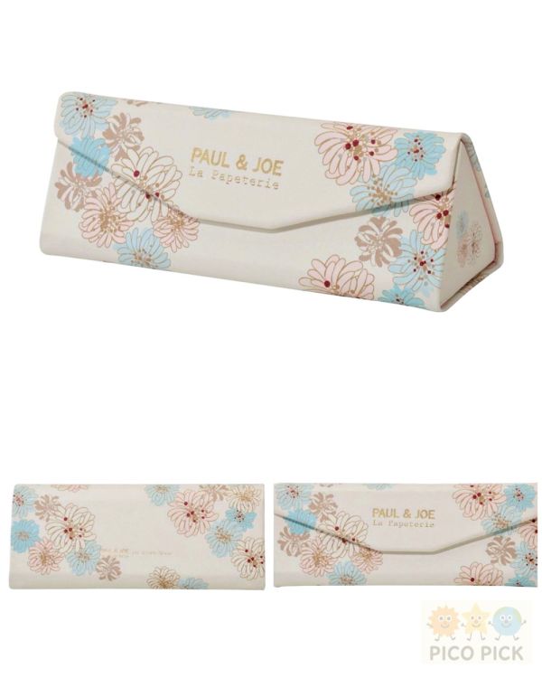 日本正版Paul & Joe 眼鏡盒 9款｜三角摺疊式設計 可折疊不佔空間 內附眼鏡布（Paul & Joe） 