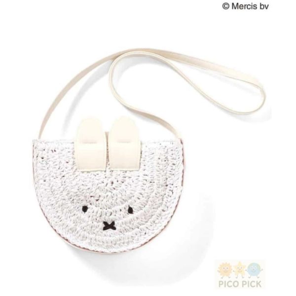 日本米菲Miffy 70週年 米菲兔造型斜背小包 