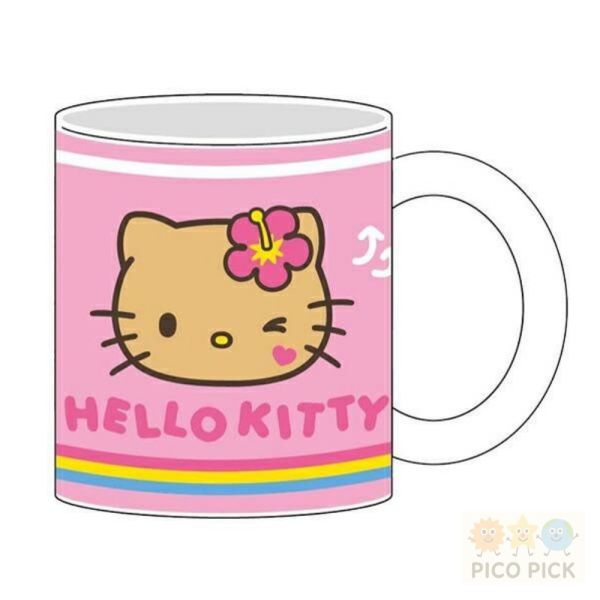 預購商品請私訊 日本直送｜Hello Kitty 日曬系列 曬黑Kitty馬克杯（2款可選） 