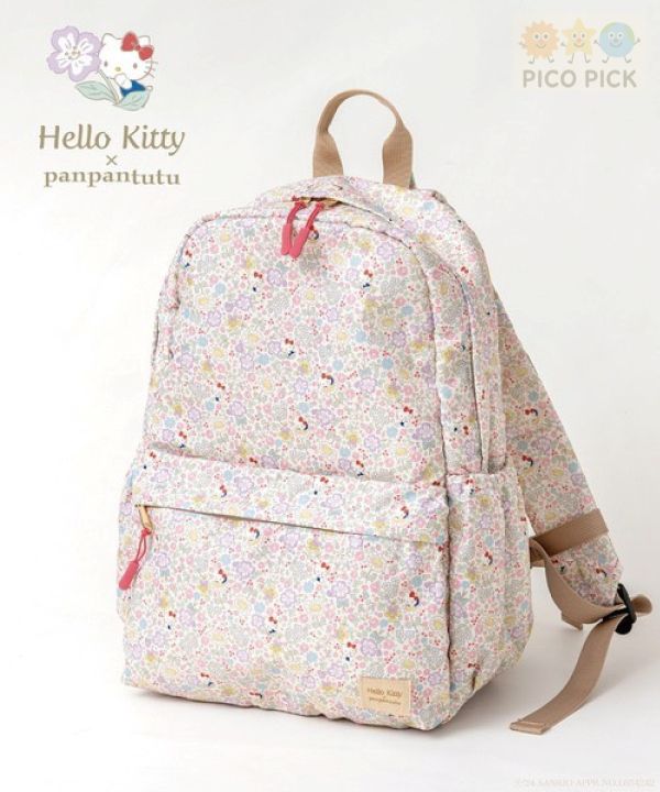 日本正版｜Sanrio × panpantutu 防潑水多口袋後背包 S/M/L｜書包 學齡前 小學生必備 