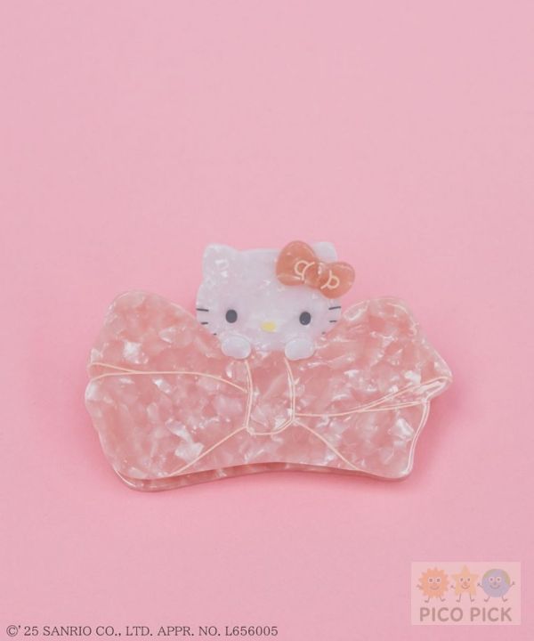 日本直送 ｜Maison de FLEUR × Sanrio 聯名系列｜角色抱蝴蝶結小物組／髮夾／珍珠吊飾／毛巾手帕/小包吊飾 