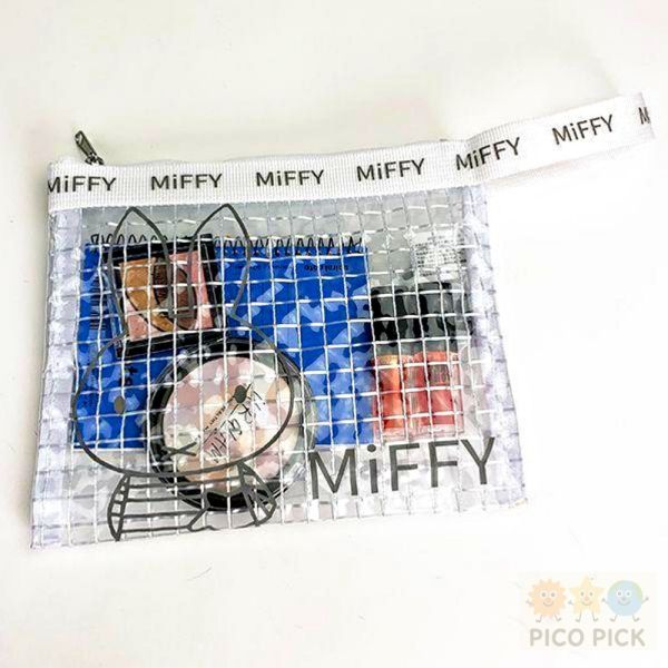 日本 Miffy 米飛兔 透明編織風包袋系列｜托特包／手拿包／收納袋 