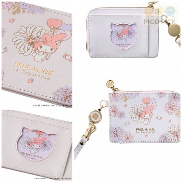 日本 Paul & Joe × My Melody 票卡夾 / 摺疊式眼鏡盒 Paul & Joe 聯名、My Melody 票卡夾、My Melody 眼鏡盒、摺疊眼鏡盒、Sanrio 卡套、日本正版授權、可愛票卡夾、Sanrio 眼鏡盒