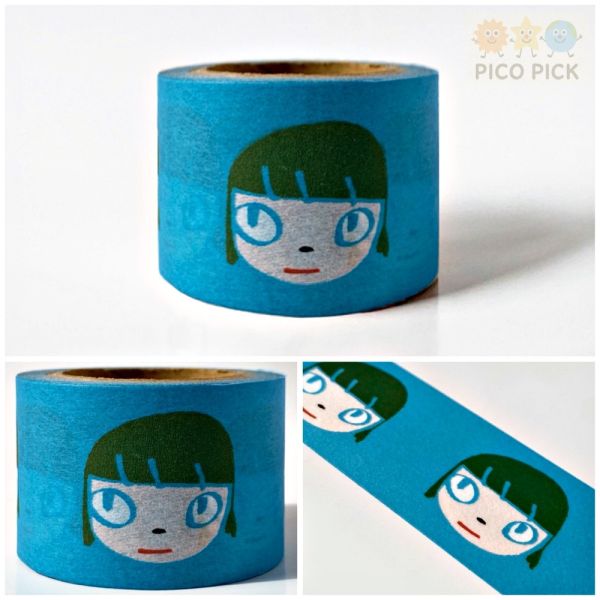 日本直送 奈良美智 WASHI TAPE 和紙膠帶｜紙膠帶｜裝飾膠帶｜奈良美智紙膠帶 奈良美智、和紙膠帶、日本直送、Nara Yoshitomo、正版授權、紙膠帶、文具收藏、手帳裝飾、文具控必買、手作必備