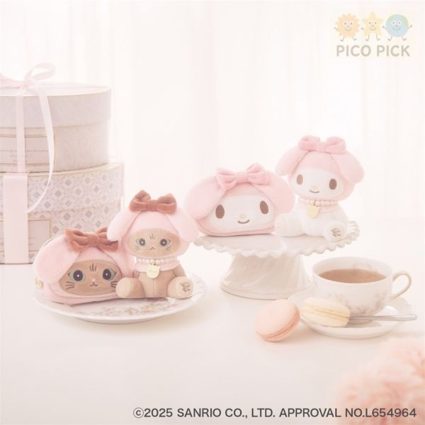 日本 Paul & Joe × My Melody / NOUNETTE 貓咪造型 吊飾娃娃＆收納包 Paul & Joe 聯名、My Melody 吊飾、NOUNETTE 收納包、Sanrio 娃娃、日本正版授權、可愛掛飾