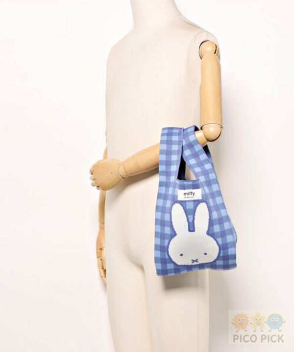 日本 Miffy 米飛兔｜編織尼龍托特包｜手提袋 肩背袋 