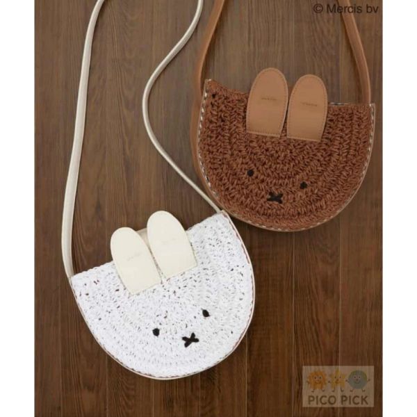日本米菲Miffy 70週年 米菲兔造型斜背小包 