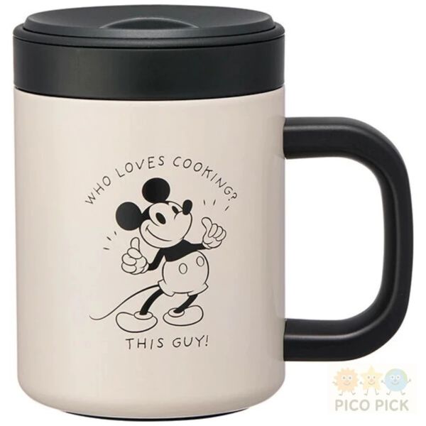 日本直送｜卡通圖案雙層不鏽鋼保溫馬克杯 附可微波內杯330ml 