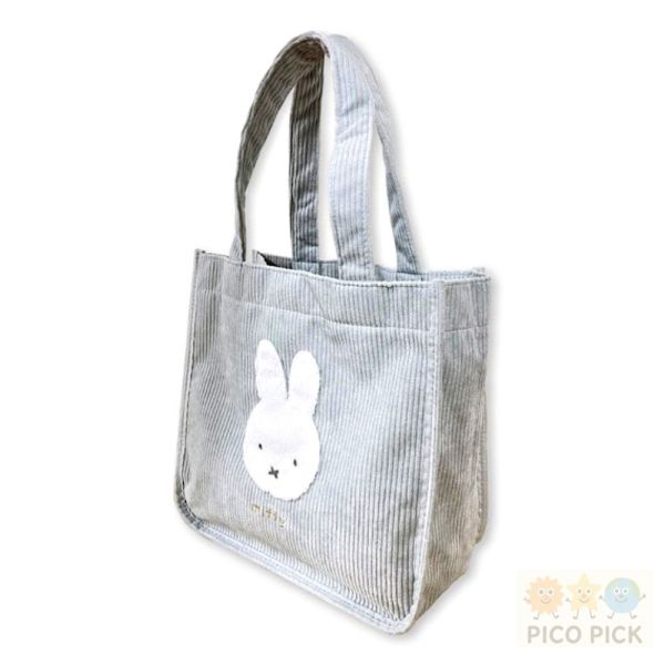 日本 Miffy米飛兔絨面刺繡托特包｜Miffy帆布袋 