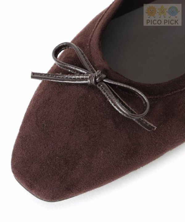 日本直送｜Le Talon 法式方頭蝴蝶結芭蕾平底鞋（多色可選） 