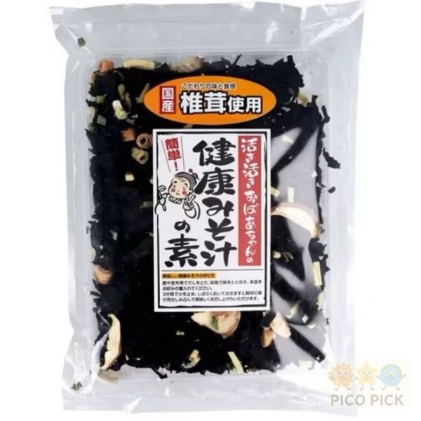 日本直送｜味源 健康味噌湯の素 香菇海帶湯海帶芽 乾燥蔬菜湯底包 80g 