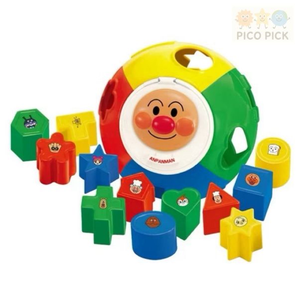 日本 Anpanman 麵包超人 圓形益智配對拼圖球 