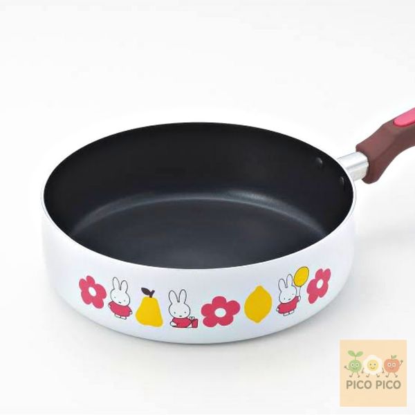 日本正版｜Miffy 米飛兔花花不沾鍋系列｜平底鍋／帶柄湯鍋／壺型鍋 三款選擇 