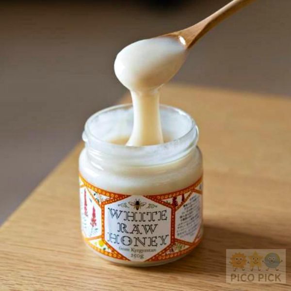 日本 WHITE RAW HONEY 吉爾吉斯產白蜂蜜 250g 天然生蜂蜜 高山蜂蜜 