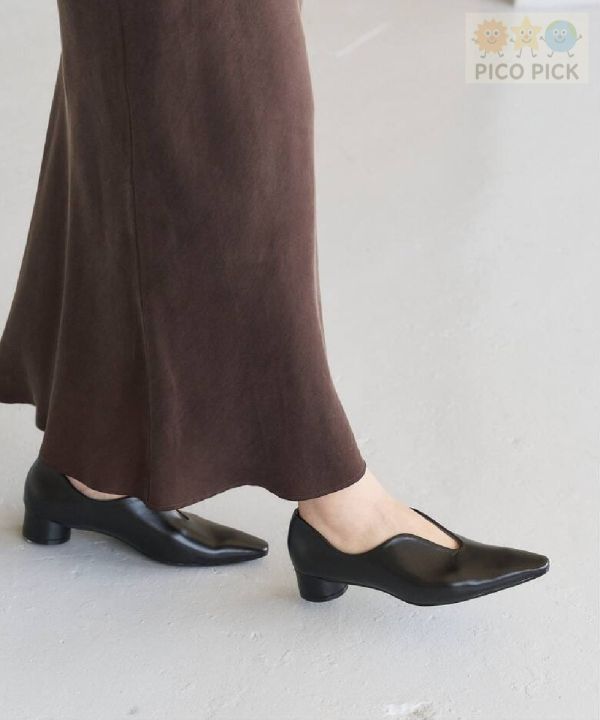 日本直送｜Le Talon 深口方頭低跟鞋（3色可選） 