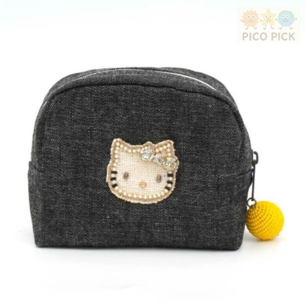 日本直送｜Hello Kitty × MAYGLOBE 品牌聯名手工刺繡包款（收納包／化妝包） 