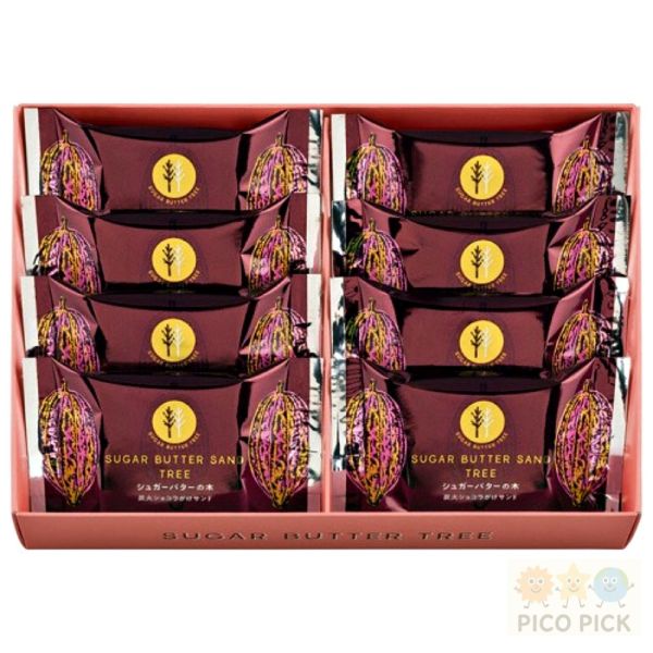 日本 SUGAR BUTTER SAND TREE 炭火巧克力夾心餅乾（冬季限定） 